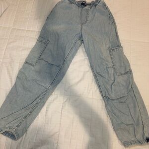 Zara Girls cargo parachute pants